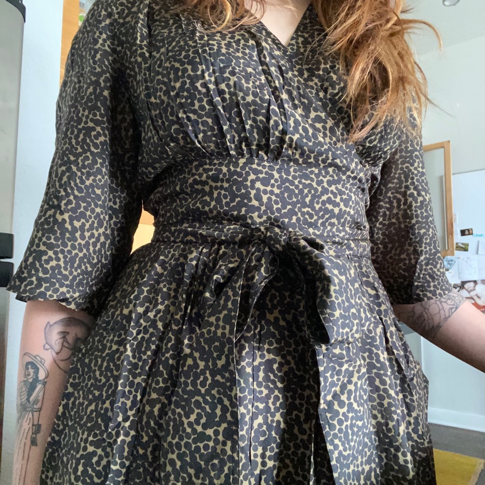 & Other Stories Wrap Midi Dress